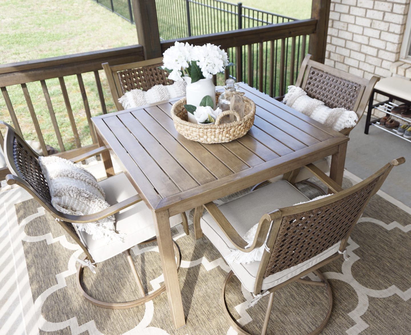 patio furniture, patio set, before and after