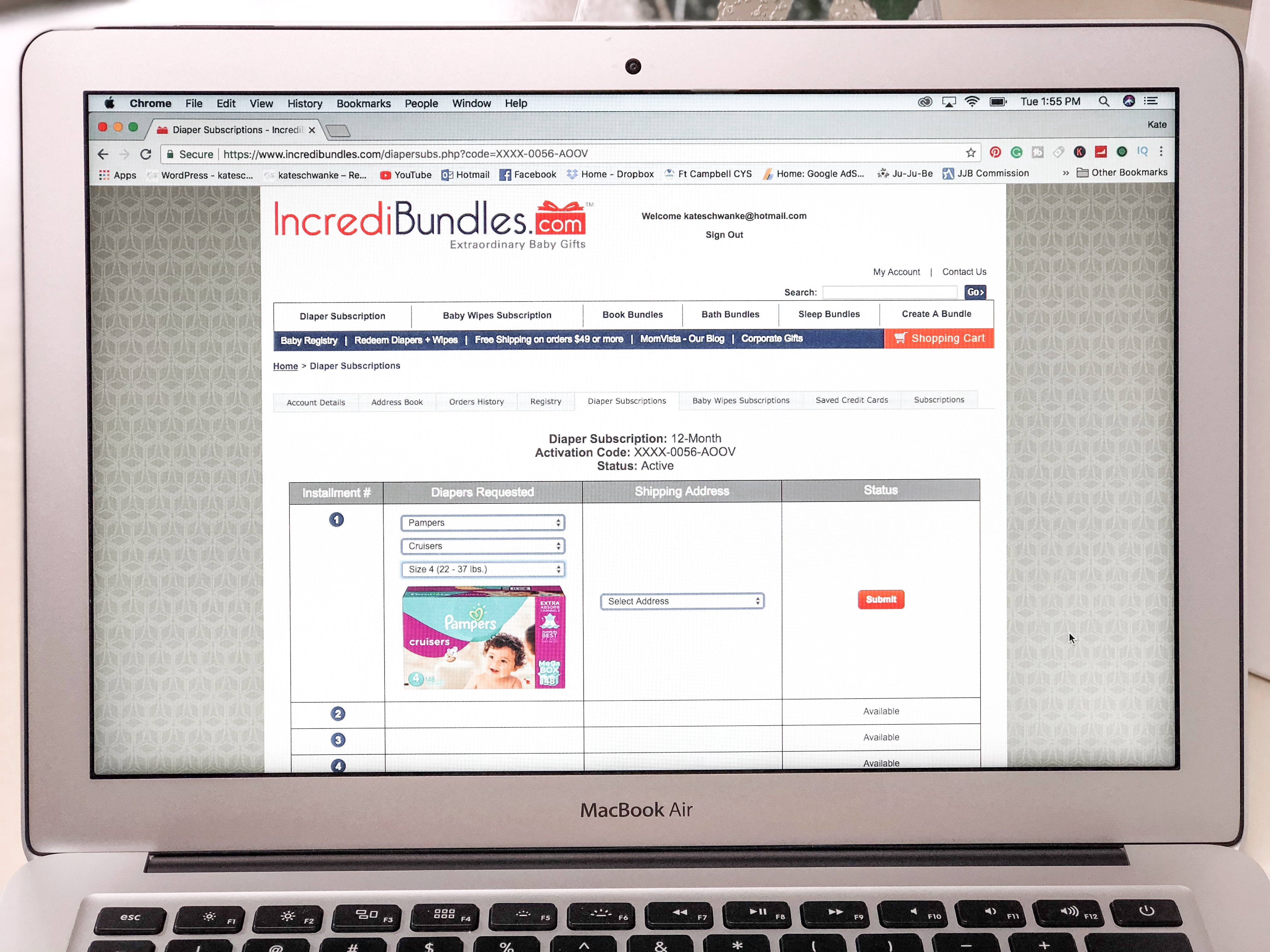 giveaway, diaper bundle subscription, diaper subscription, kateschwanke, kate schwanke, kate schwanke blog, mom blogger, review, incredibundles.com, incredibundles subscription