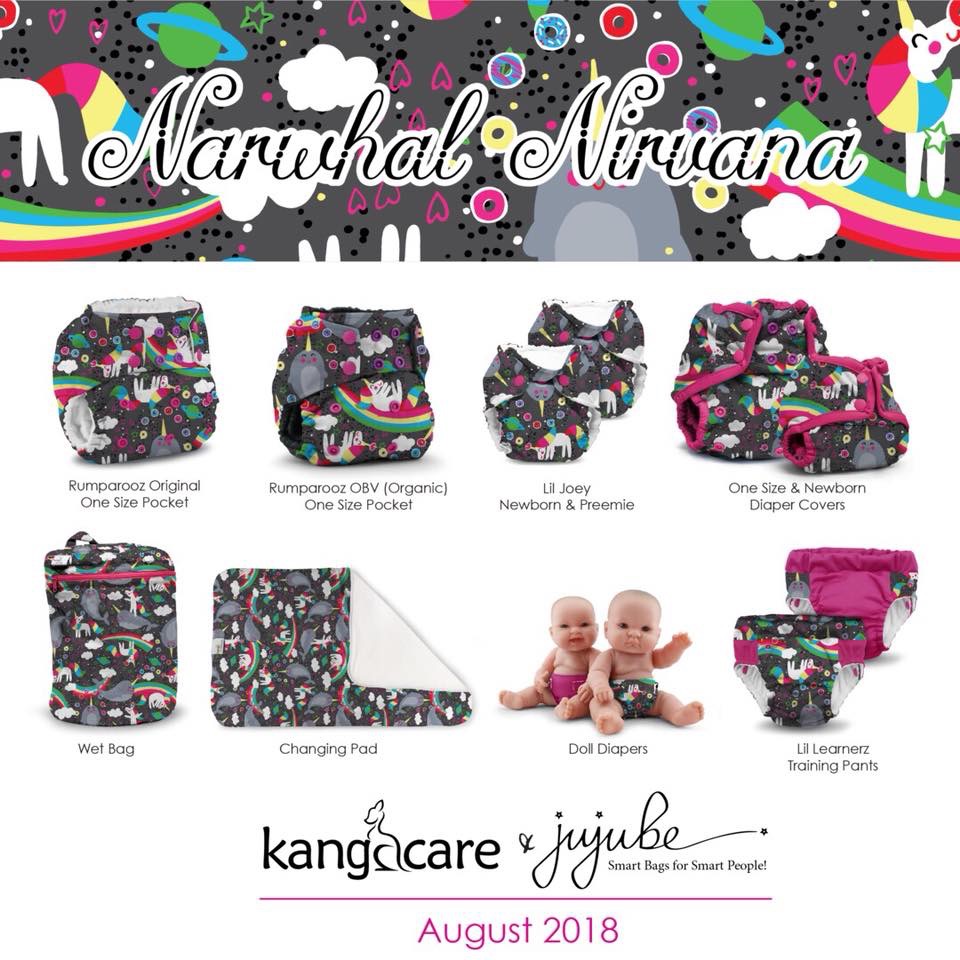 giveaway, ju-ju-be giveaway, jujube, jujube content creator, narwhal nirvana, unicorn diaper bag, mini helix, kanga care, wet bag, cloth diaper, cloth diapering, breastfeeding, big giveaway, rainbow zipper, kateschwanke,kate schwanke, kateschwanke blog, kateschwanke youtube