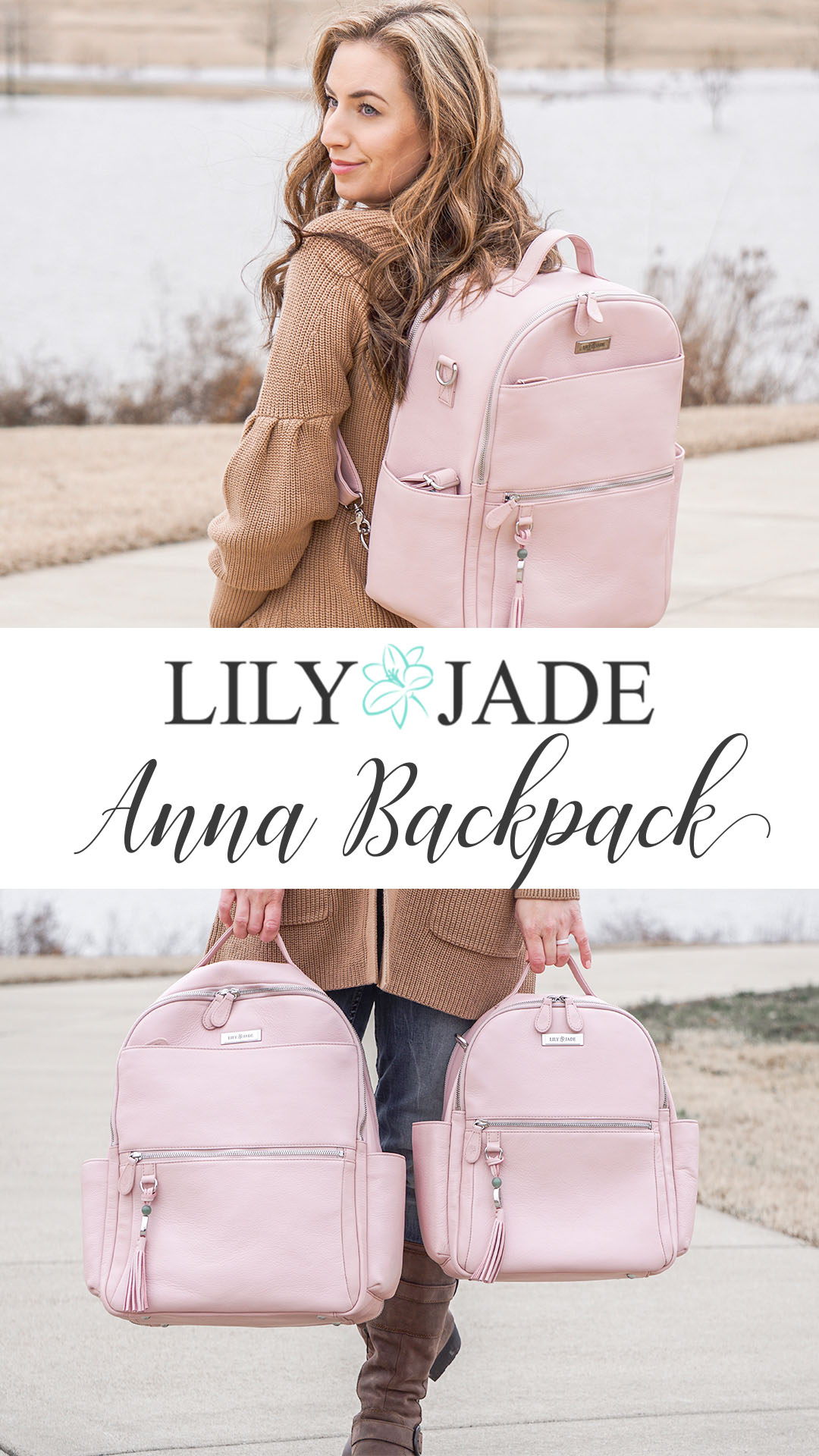 lily jade anna, anna backpack, large anna backpack, medium anna backpack, leather diaper bag, backpack, review, comparison, lily jade review, kateschwanke, kate schwanke