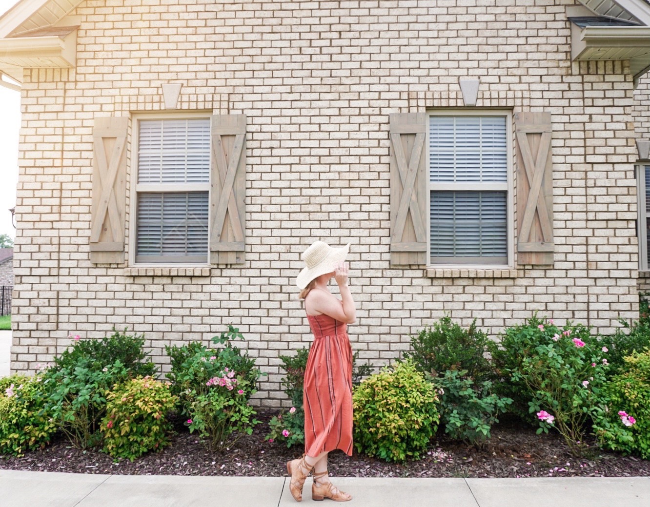 How To Install Farmhouse Shutters Onto a Brick Home!