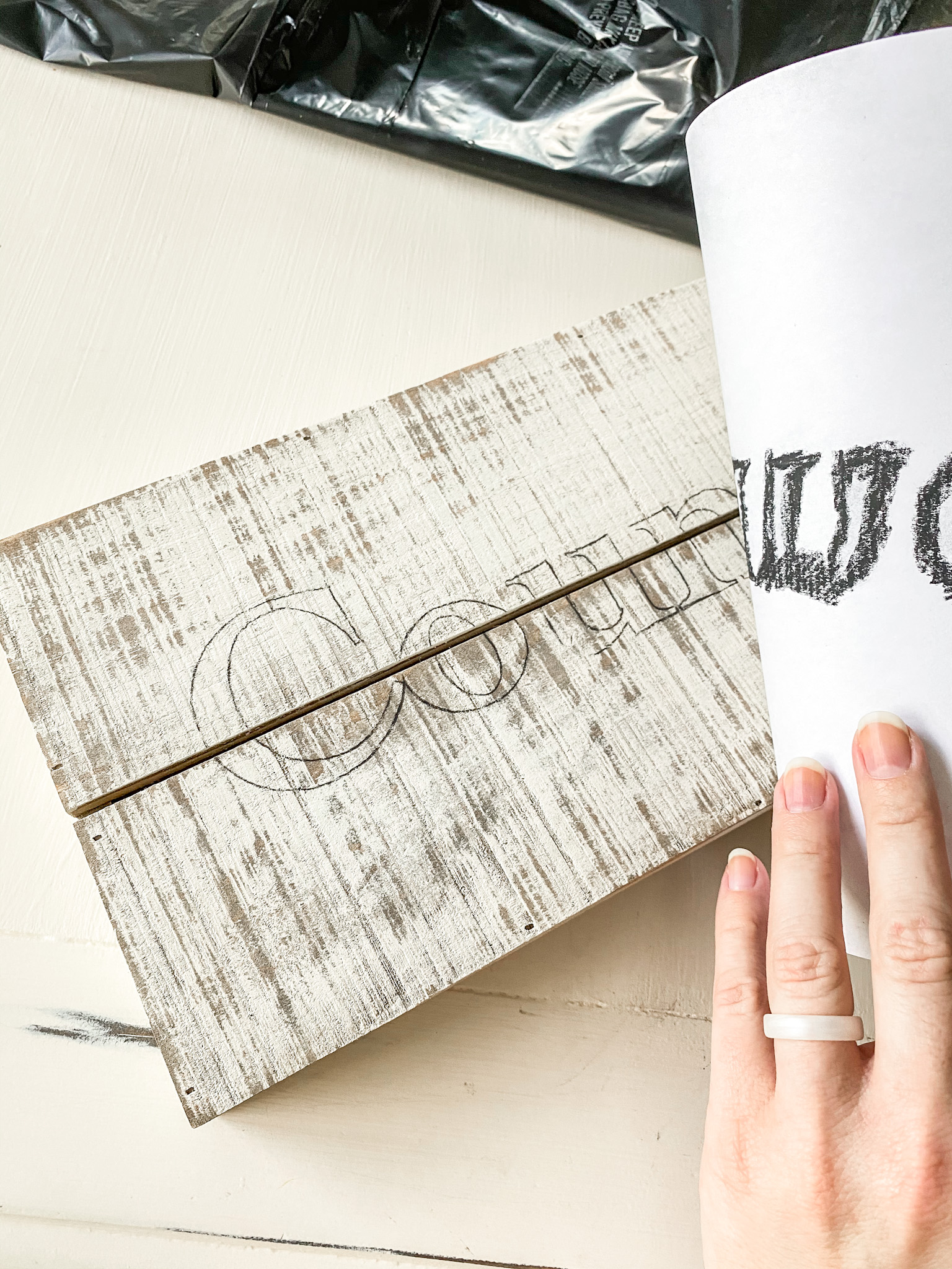 How To Make a Custom Sign Without a Machine! - kateschwanke