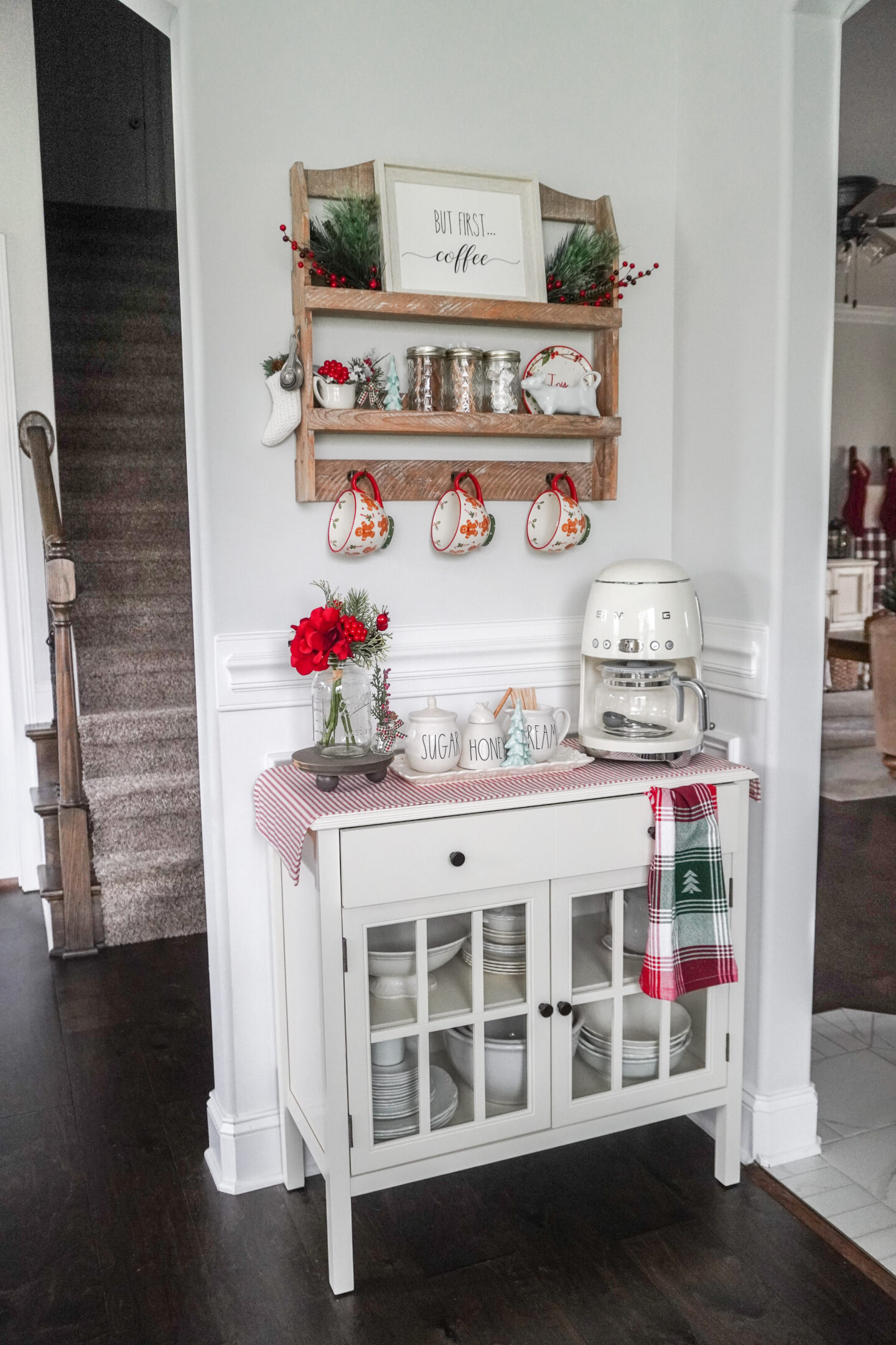 Christmas coffee bar