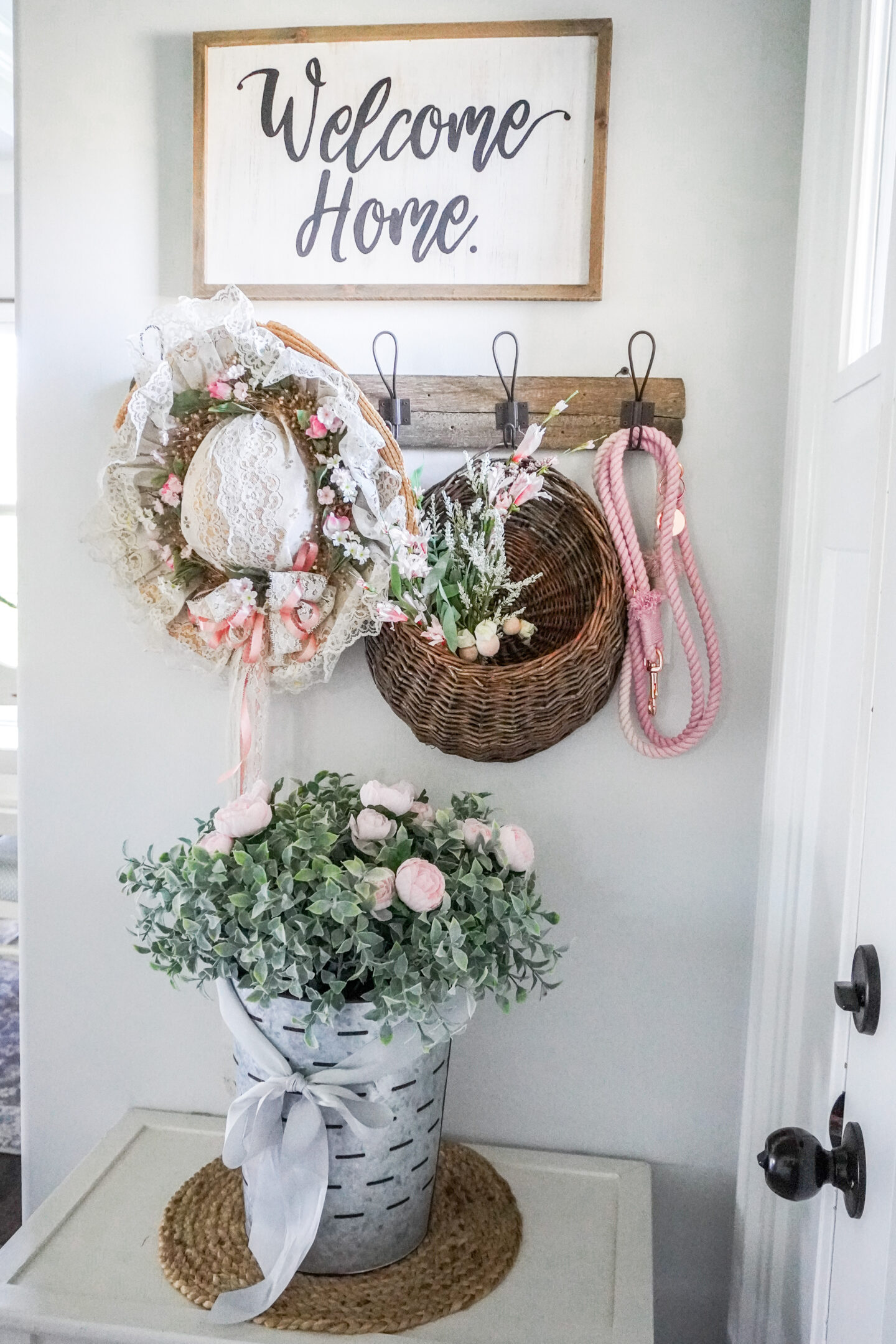 How to Make a Spring Farmhouse Wreath to Brighten Your Front Door